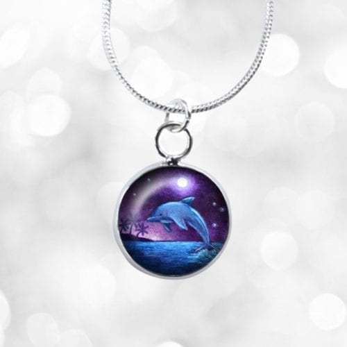 Small dolphin necklace