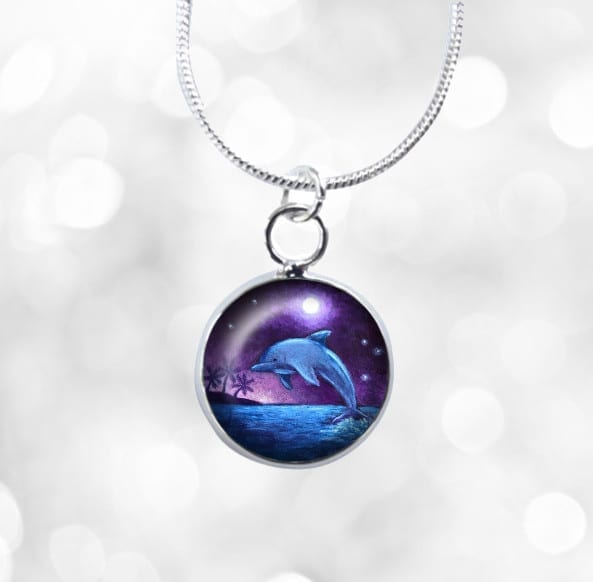 Jelly Necklace Glow Necklace Light Up Dolphin Necklace 36 Pcs Assorted LED Jelly Dolphin Necklaces Fun Central AC905 